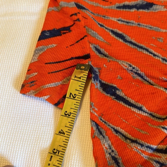 Urban Outfitters Cropped Top Bright Orange Style Tie Die Size S P - Picture 10 of 11